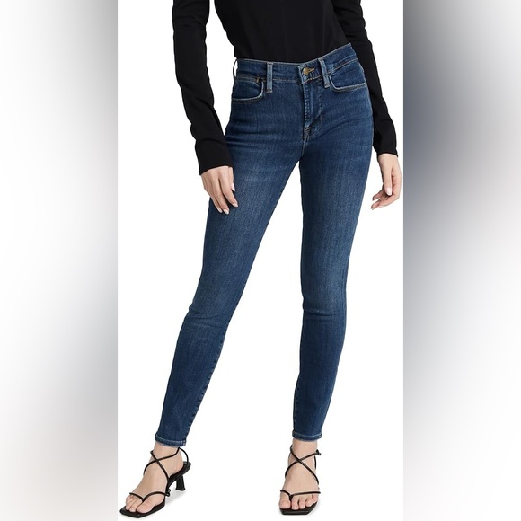 Frame Denim Denim - Frame Le High Skinny Blue Denim Jeans Dark Wash Size 30 Stretch